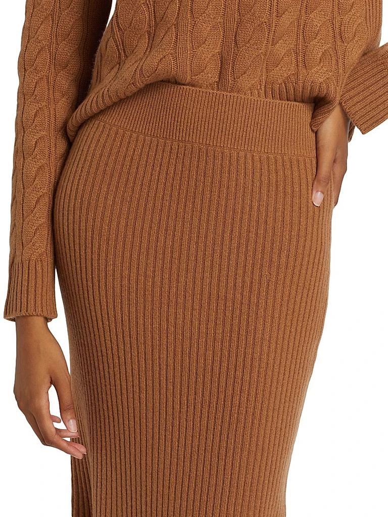 Ribbed Cashmere Pencil Skirt 商品