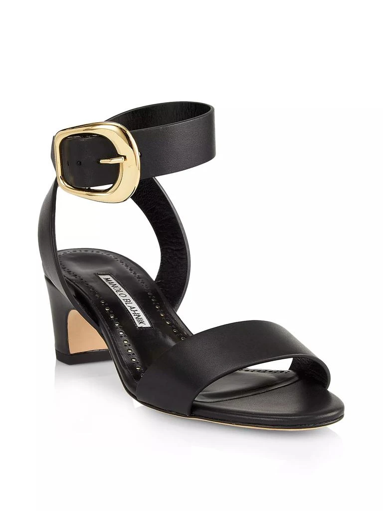 商品Manolo Blahnik|Brutas 50MM Leather Sandals,价格¥2776,第2张图片详细描述