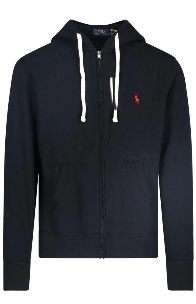 商品Ralph Lauren|Polo Ralph Lauren Logo Embroidered Zipped Hoodie,价格¥1068,第1张图片