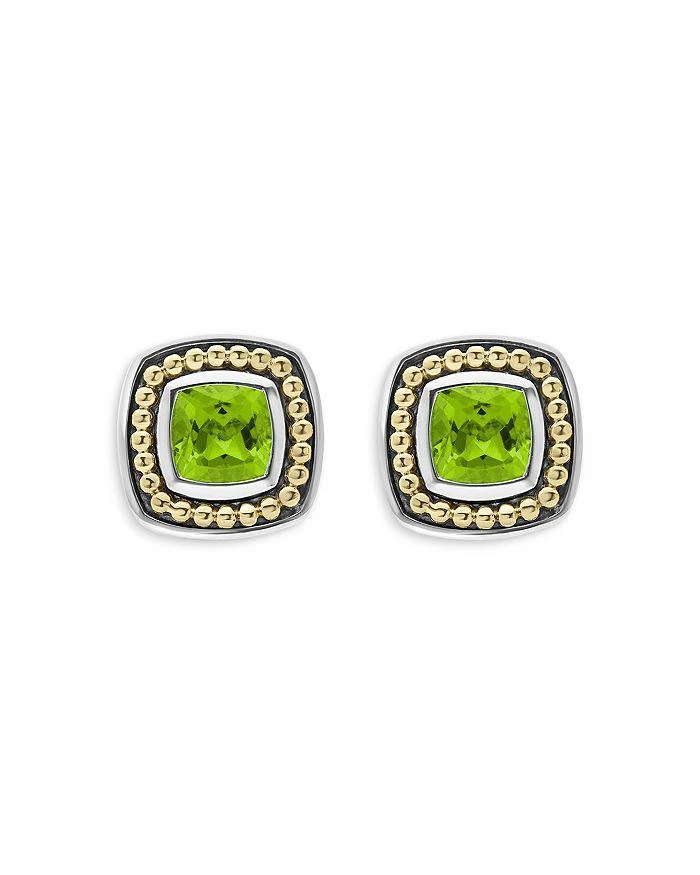 商品LAGOS|18K Yellow Gold & Sterling Silver Rittenhouse Peridot Stud Earrings,价格¥7066,第3张图片详细描述