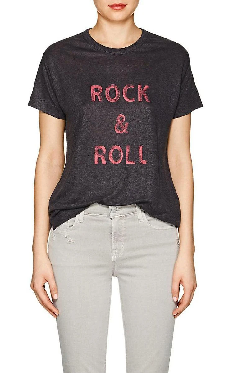 商品Zadig et Voltaire|Rock & Roll Linen T-Shirt,价格¥538,第1张图片