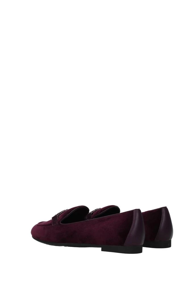 商品Salvatore Ferragamo|Loafers trifoglio Velvet Violet Blackberry,价格¥1993,第4张图片详细描述