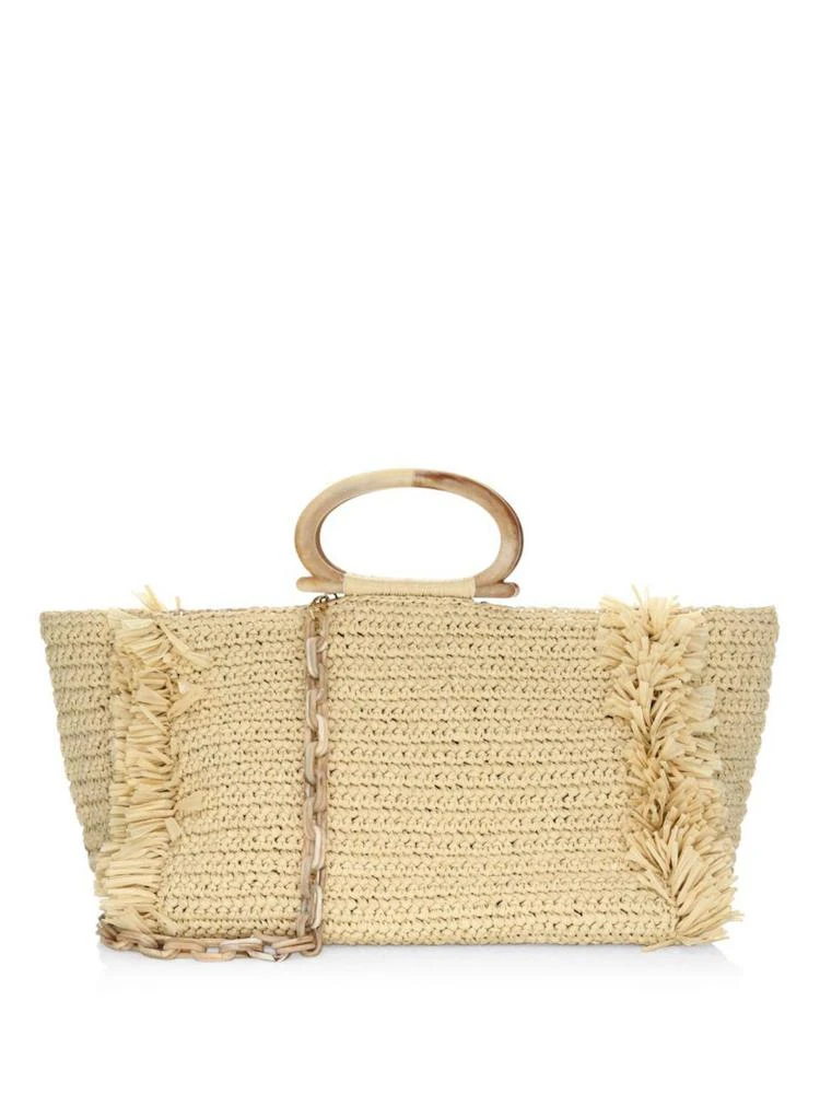 商品Carolina Santo Domingo|Extra-Large Corallina Raffia Tote,价格¥9179,第1张图片