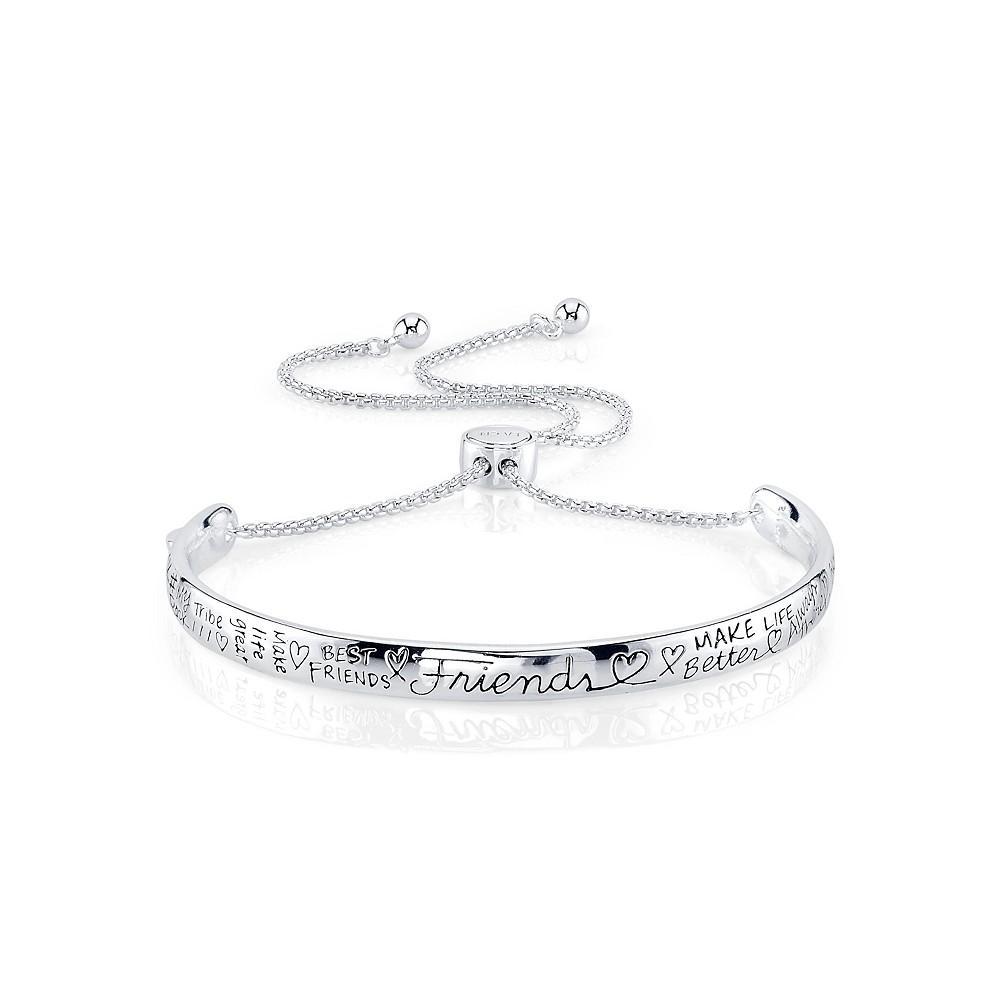 商品Unwritten|"Friends" Silver Plated Adjustable Bolo Bracelet,价格¥102,第1张图片