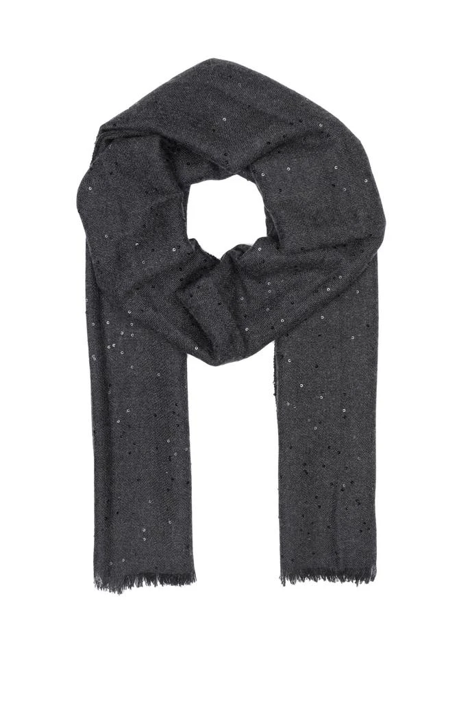 商品Brunello Cucinelli|Brunello Cucinelli Women's  Grey Cashmere Scarf,价格¥11637,第1张图片