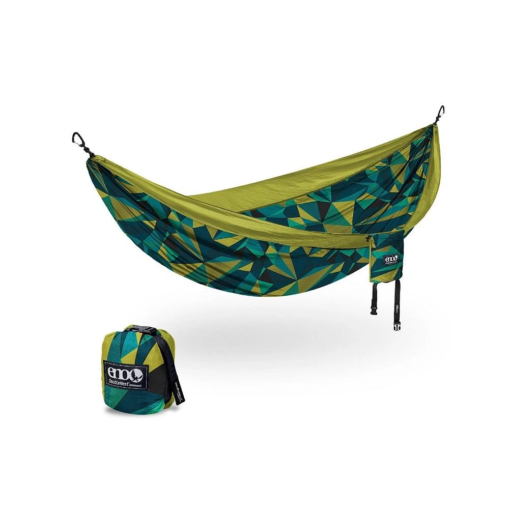 商品ENO|DoubleNest Hammock - Lightweight, Portable, 1 to 2 Person Hammock - For Camping, Hiking, Backpacking, Travel, a Festival, or the Beach - Boulder/Melon,价格¥632,第1张图片