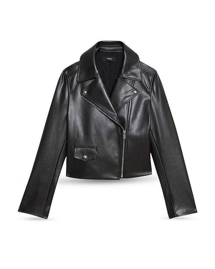 Cropped Faux Leather Moto Jacket 商品
