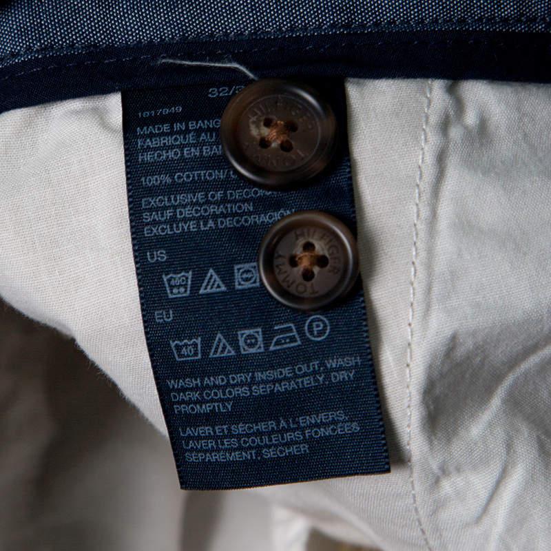 Tommy Hilfiger Beige Cotton Tailored Fit Chino Pants M商品第6张图片规格展示