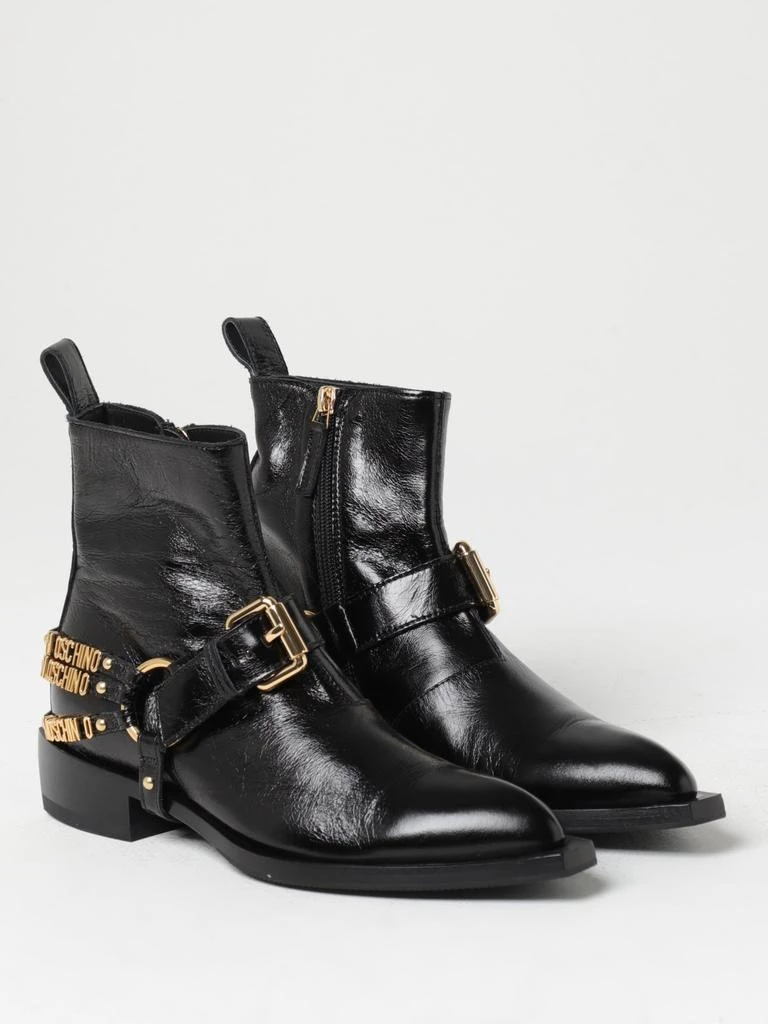 商品Moschino|Moschino Couture ankle boots in cracklè leather,价格¥4916,第2张图片详细描述