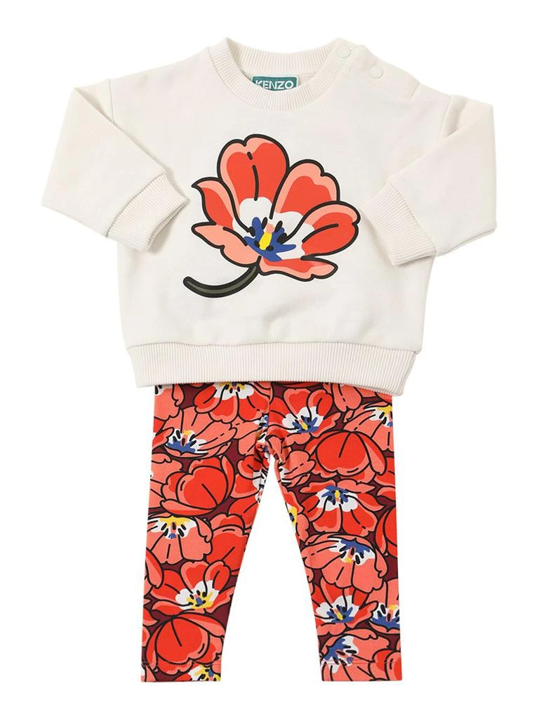 商品Kenzo|Printed Cotton Sweatshirt & Leggings,价格¥843,第1张图片