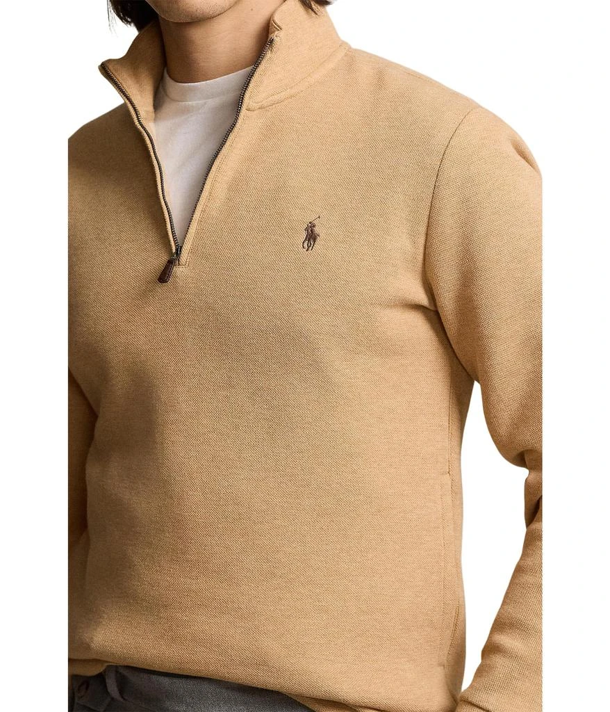 商品Ralph Lauren|Double-Knit Mesh 1/4 Zip Pullover,价格¥1136,第3张图片详细描述