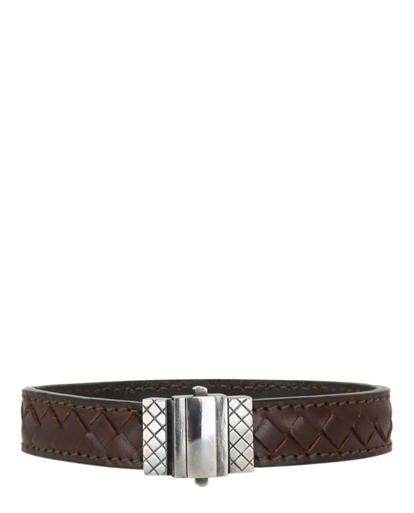 Intrecciato Leather Wrap Bracelet商品第1张图片规格展示