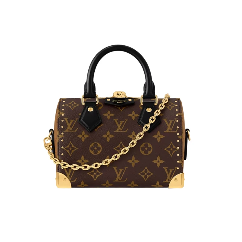 商品Louis Vuitton|【预售十天】路易威登 24新款女士棕色老花可拆卸的肩带和链条手提包 M13146,价格¥24230,第1张图片