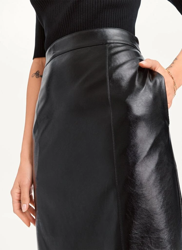 商品DKNY|Patent Leather Pencil Skirt,价格¥608,第3张图片详细描述