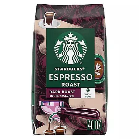 商品Starbucks|意式浓缩烘焙咖啡豆 (40 oz.),价格¥109,第1张图片