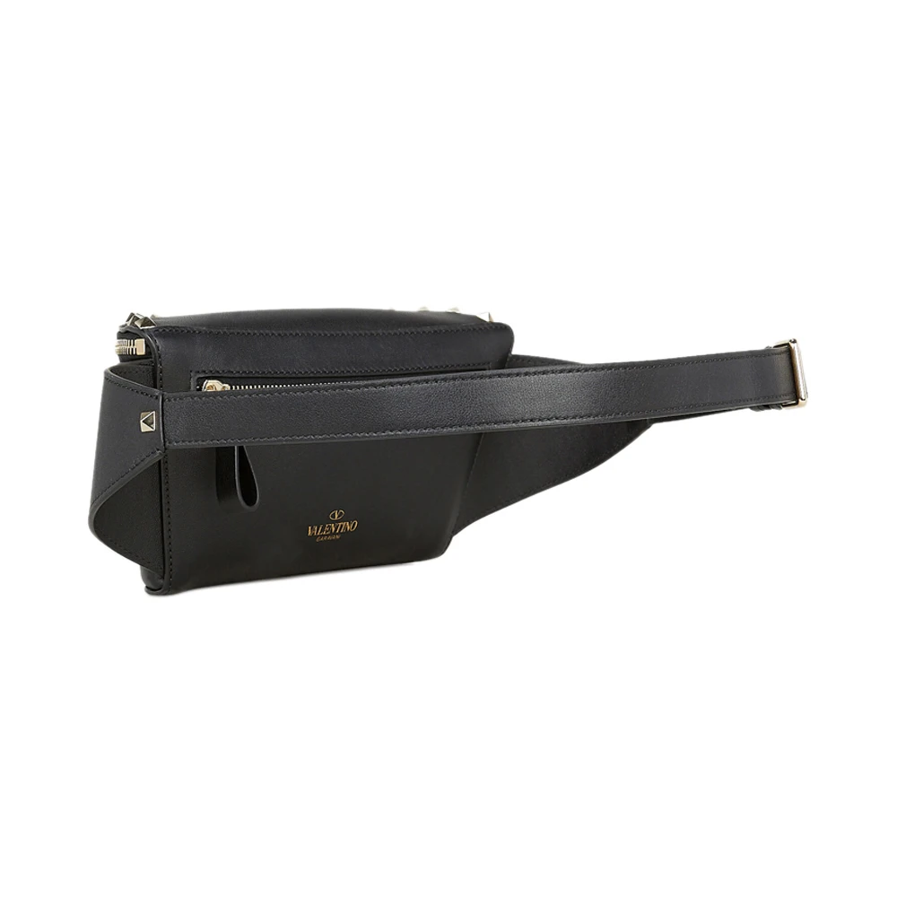 VALENTINO 女士黑色铆钉拉链腰包 RW2B0D15-BOL-0NO 商品