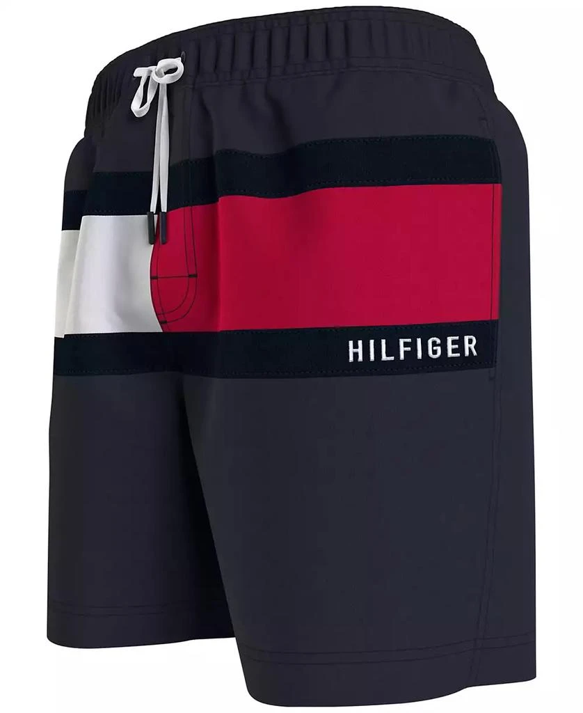 商品Tommy Hilfiger|Men's Big & Tall Signature Flag Swim Trunk,价格¥268,第3张图片详细描述