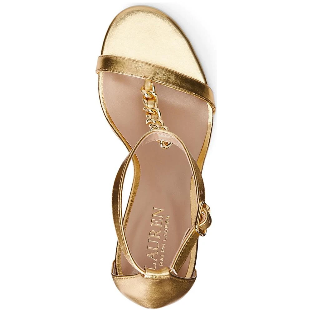 商品Ralph Lauren|Women's Kate T-Strap Dress Sandals,价格¥1240,第4张图片详细描述
