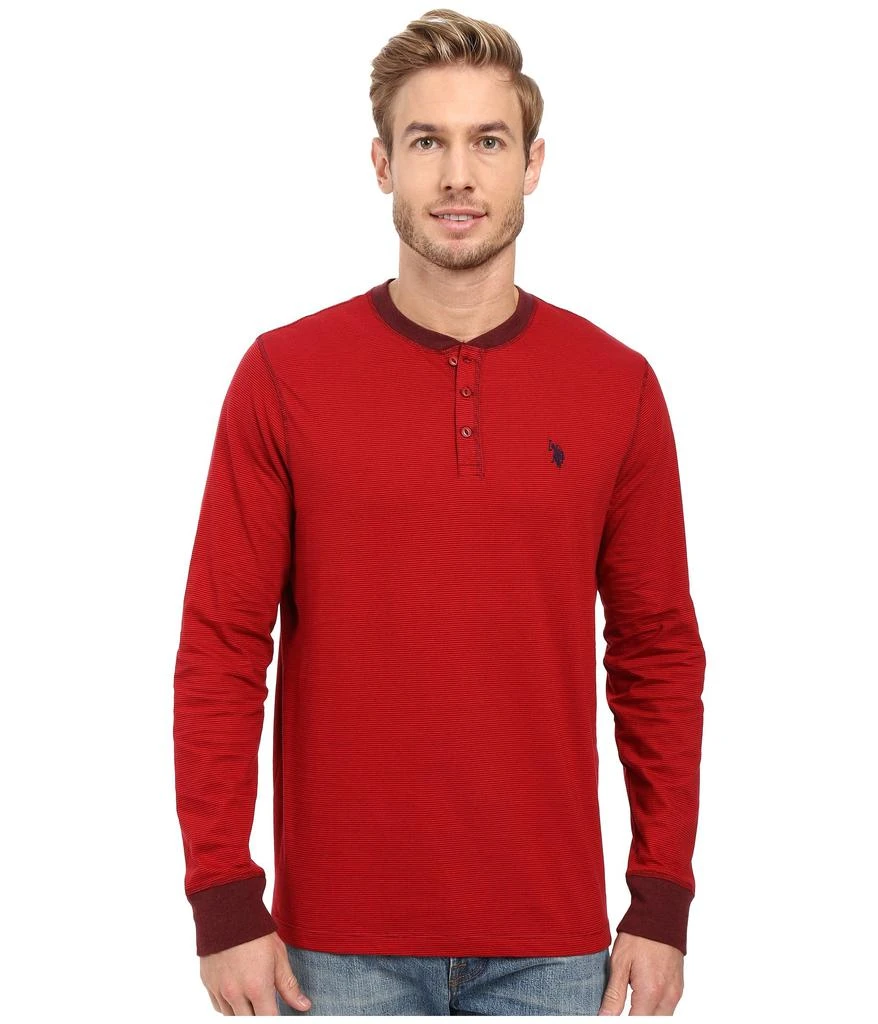 商品U.S. POLO ASSN.|Long Sleeve Henley Pullover,价格¥127,第1张图片