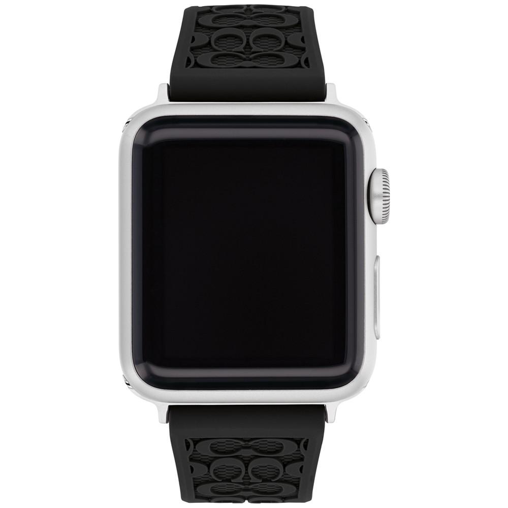 Black Rubber 38/40/41mm Apple Watch® Band商品第1张图片规格展示