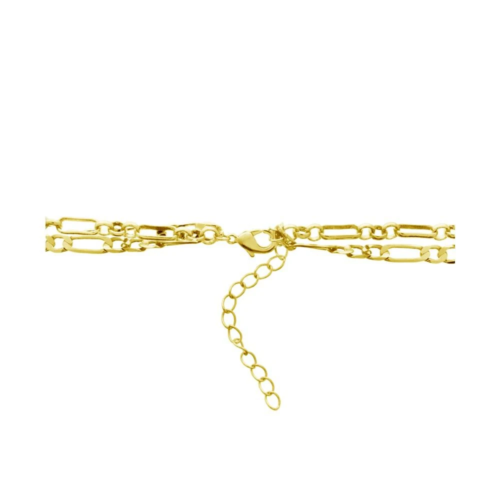 商品Essentials|Double Strand Fashion Chain Necklace, Gold Plate 16+2" extender,价格¥113,第2张图片详细描述