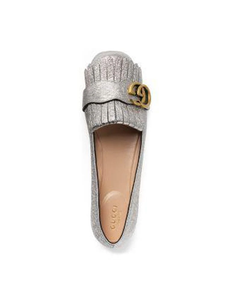 商品Gucci|Women's Metallic Flats,价格¥5457,第3张图片详细描述