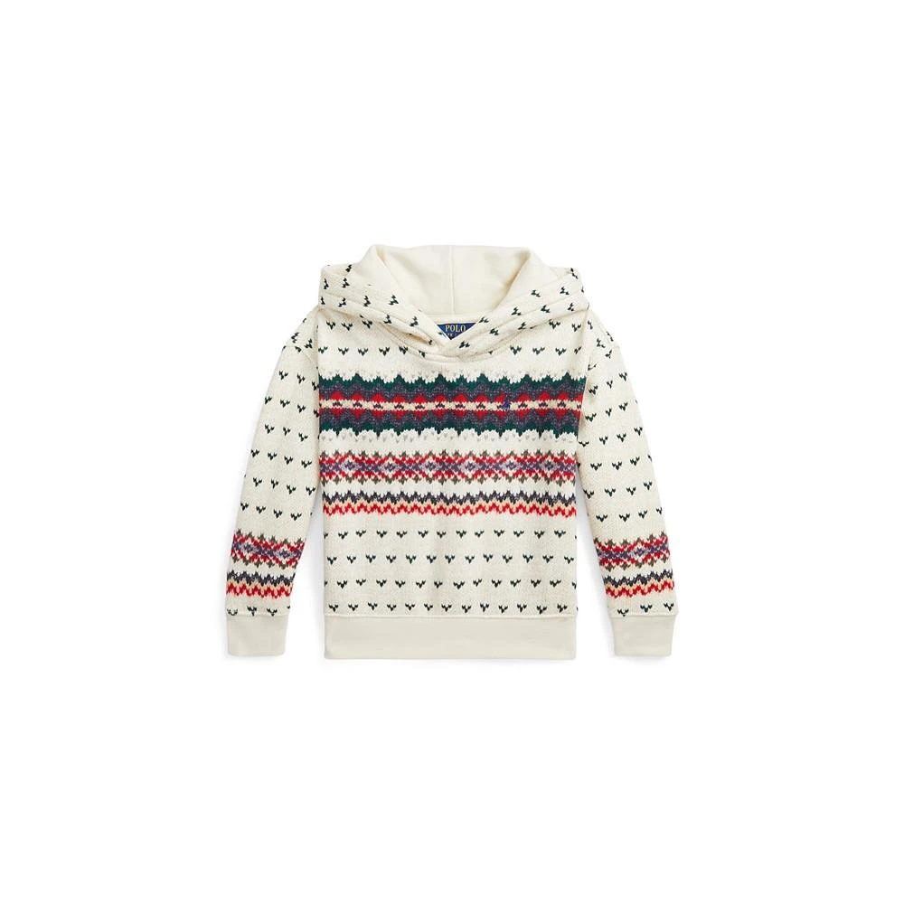 商品Ralph Lauren|Toddler and Little Girls Fair Isle Fleece Hoodie,价格¥294,第1张图片