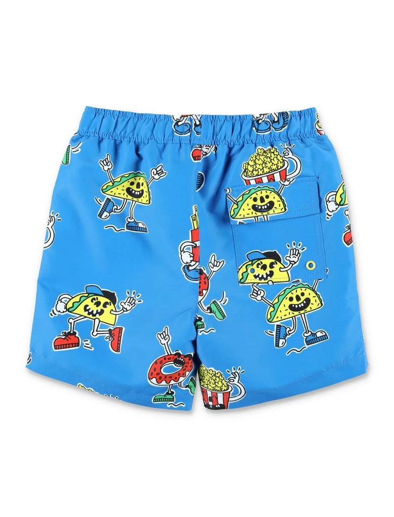 商品Stella McCartney|Stella McCartney Kids Graphic-Printed Drawstring Swim Shorts,价格¥384,第2张图片详细描述