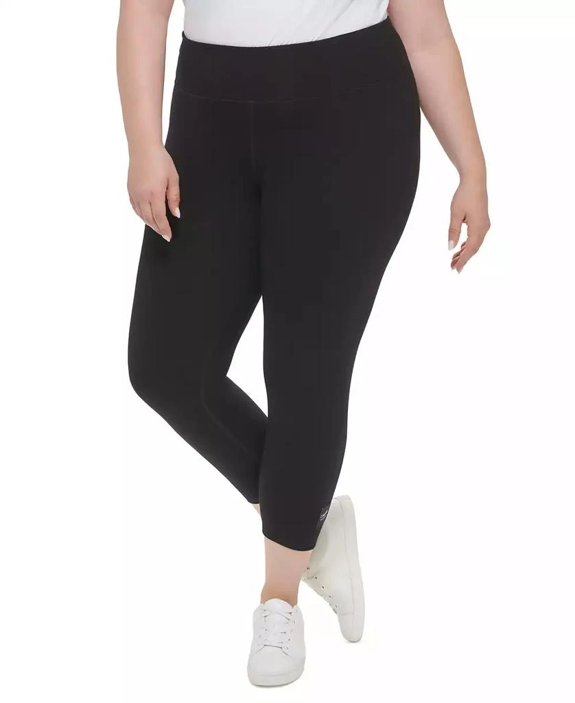 商品Calvin Klein|Plus Size Pull-On High Rise Logo Leggings,价格¥226,第1张图片