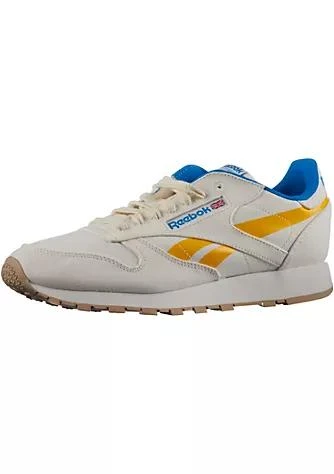 商品Reebok|Mens Chalk Priyel Horblu Classic Leather Grow Running Shoes  8M,价格¥453,第1张图片