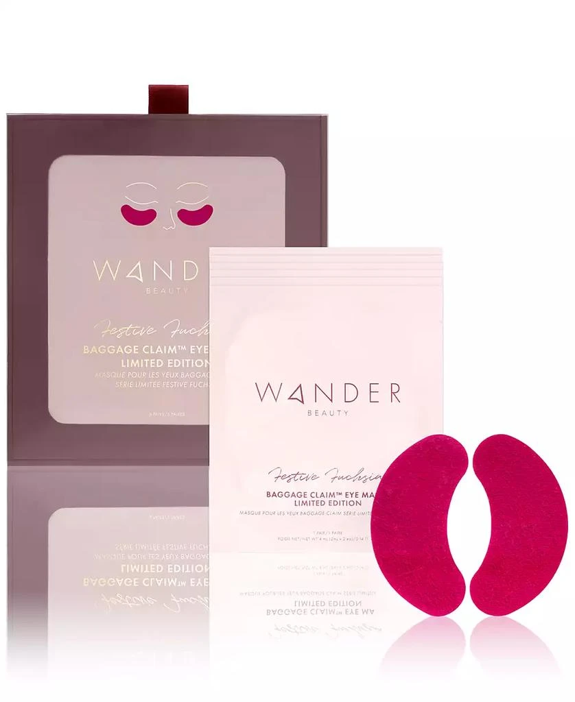 商品Wander Beauty|Baggage Claim Limited-Edition Festive Fuchsia Eye Masks, Created for Macy's,价格¥195,第1张图片