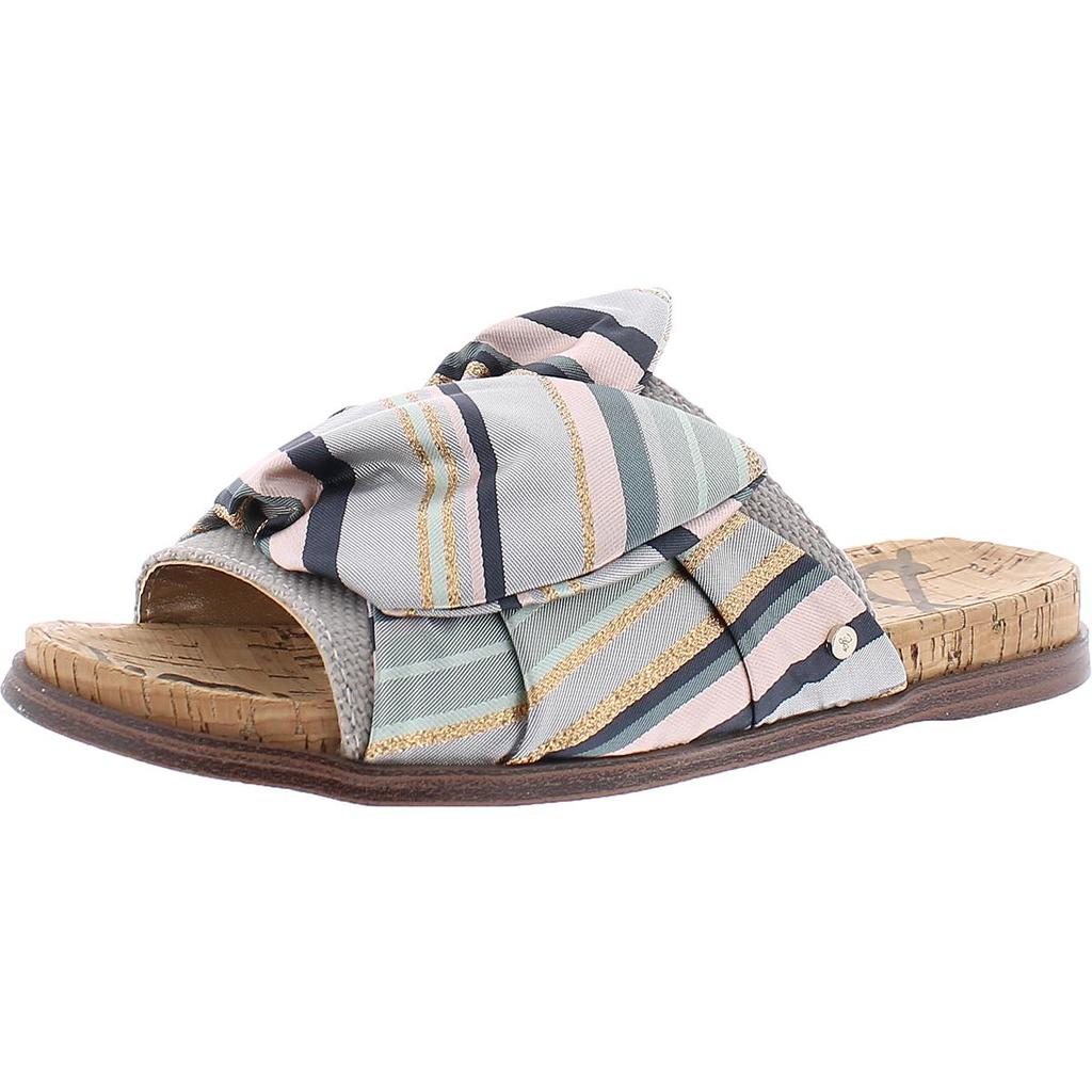 Sam Edelman Womens Heidi Striped Bow Slide Sandals商品第1张图片规格展示