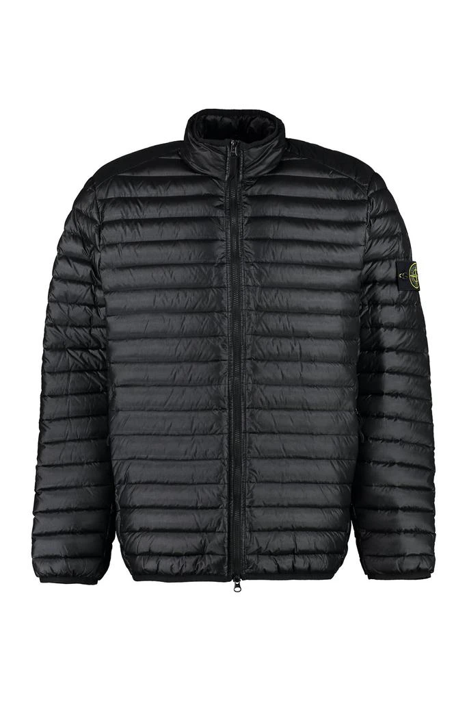 商品Stone Island|Stone Island Logo Patch Zip-Up Padded Jacket,价格¥4712,第1张图片