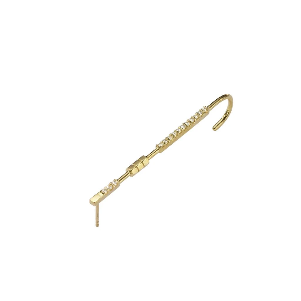 商品AME|Âme Totem 18K Yellow Gold, Lab-Grown Diamond 0.26ct. tw. High Helix Ear Cuff,价格¥9247,第3张图片详细描述