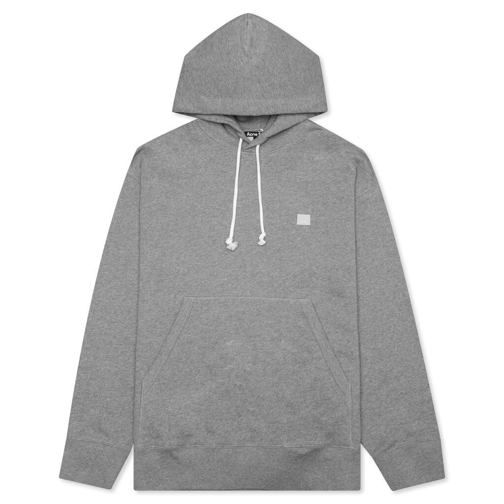 Acne Studios Hooded Sweatshirt - Light Grey Melange商品第1张图片规格展示