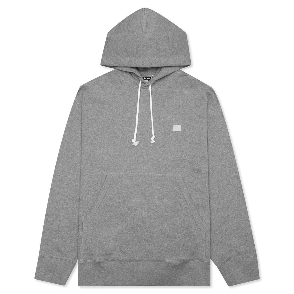 商品Acne Studios|Fonbar Face Hooded Sweatshirt - Light Grey Melange,价格¥1878,第1张图片