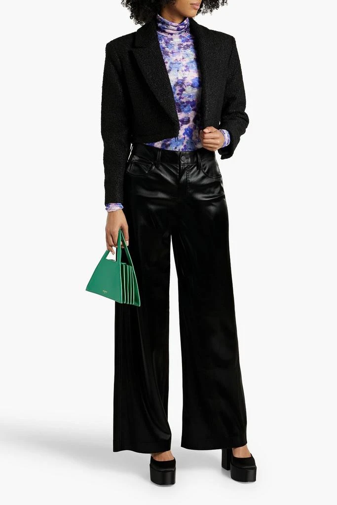 商品Alice + Olivia|Shan convertible two-tone bouclé blazer,价格¥776,第5张图片详细描述