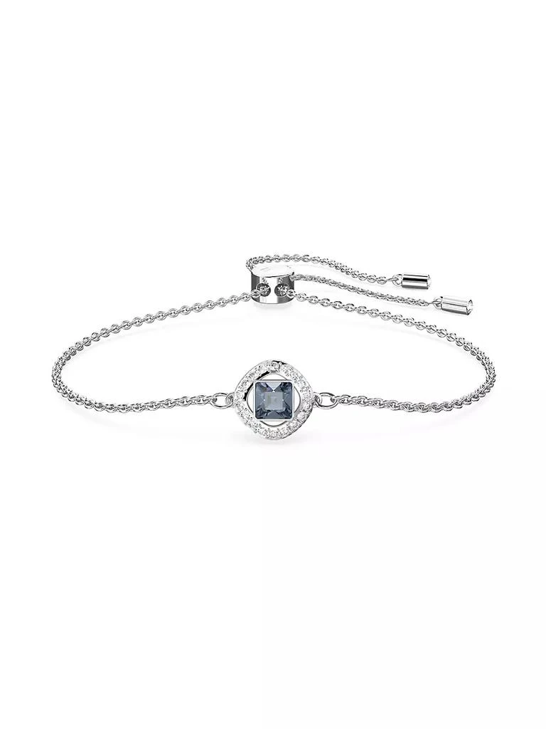 商品Swarovski|Angelic Rhodium-Plated & Crystal Slider Bracelet,价格¥863,第1张图片