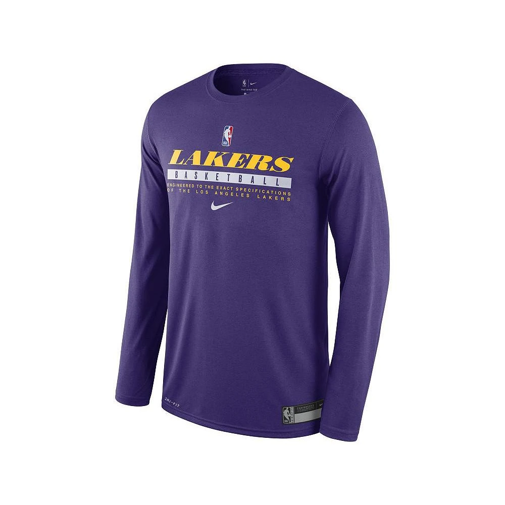 商品NIKE|Men's Los Angeles Lakers Practice Long-Sleeve T-Shirt,价格¥300,第1张图片