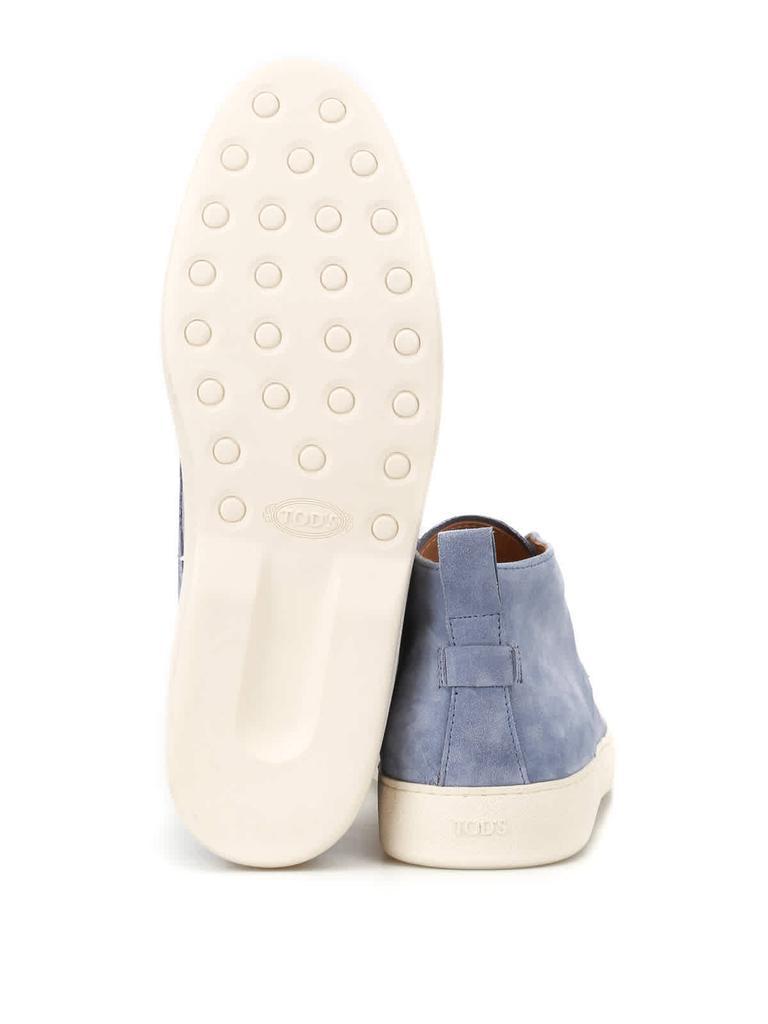 商品Tod's|Men's Light Blue Suede Uomo Gomma Ankle Boots,价格¥2549,第3张图片详细描述