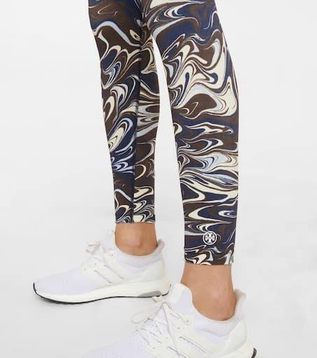 商品Tory Sport|Marble-printed high-rise leggings,价格¥761,第5张图片详细描述