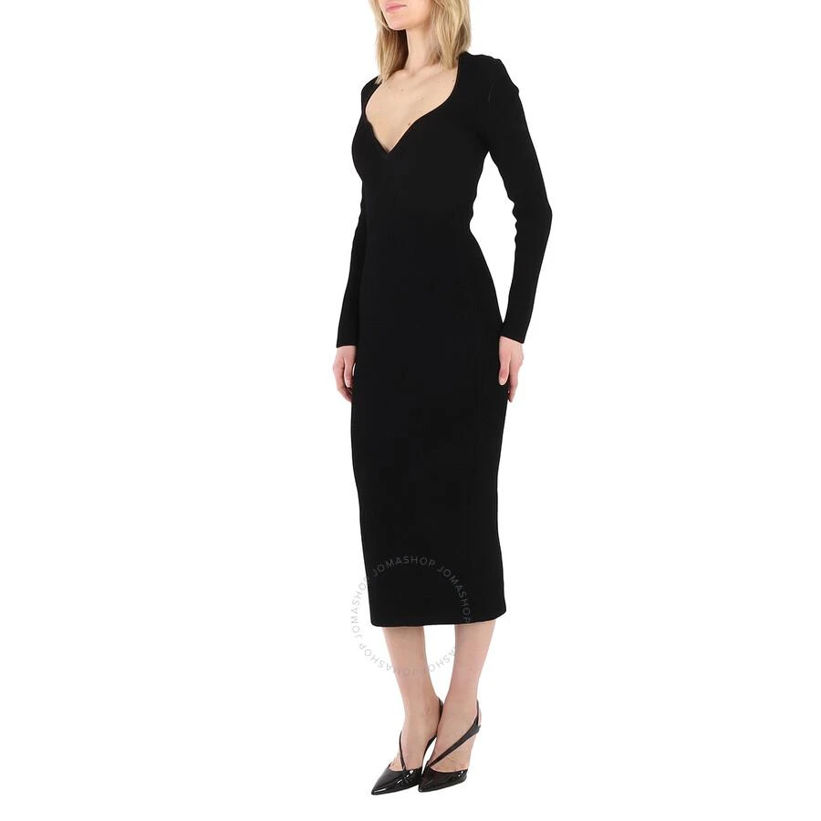 商品Khaite|Ladies Black Alessandra Midi Dress,价格¥2258,第3张图片详细描述