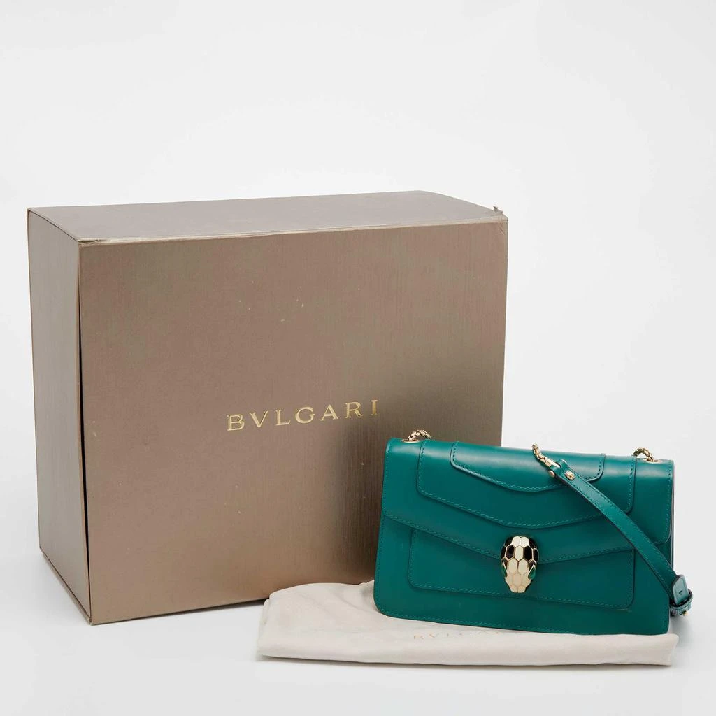 Bvlgari Green Leather Serpenti Forever Crossbody Bag 商品