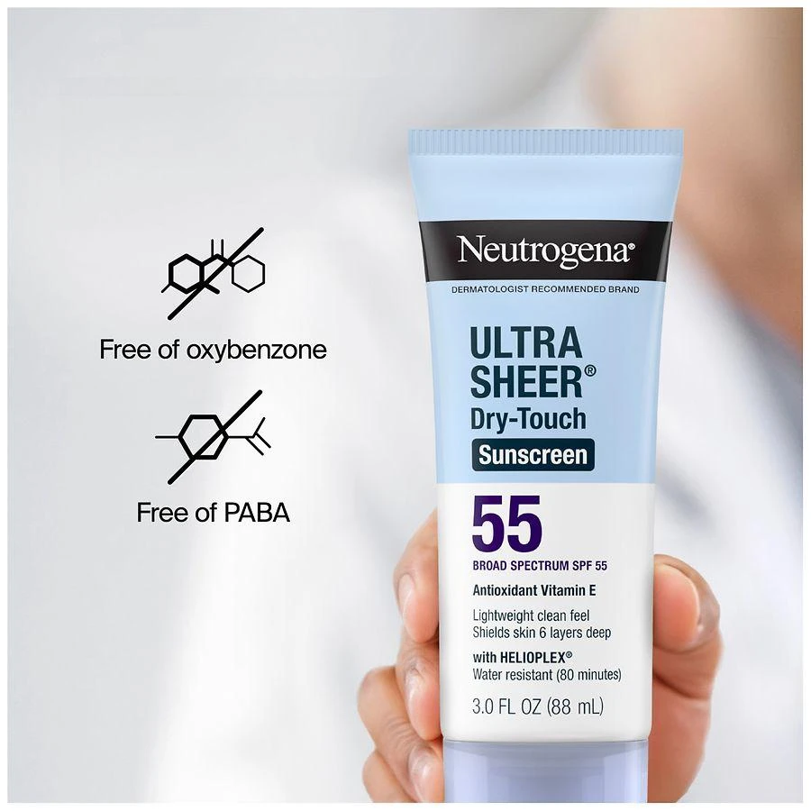 商品Neutrogena|Ultra Sheer Dry-Touch SPF 55 Sunscreen Lotion,价格¥111,第5张图片详细描述