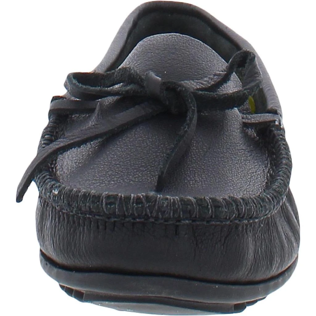 商品Minnetonka|Minnetonka Womens Karla Leather Bow Moccasin Slippers,价格¥283,第2张图片详细描述