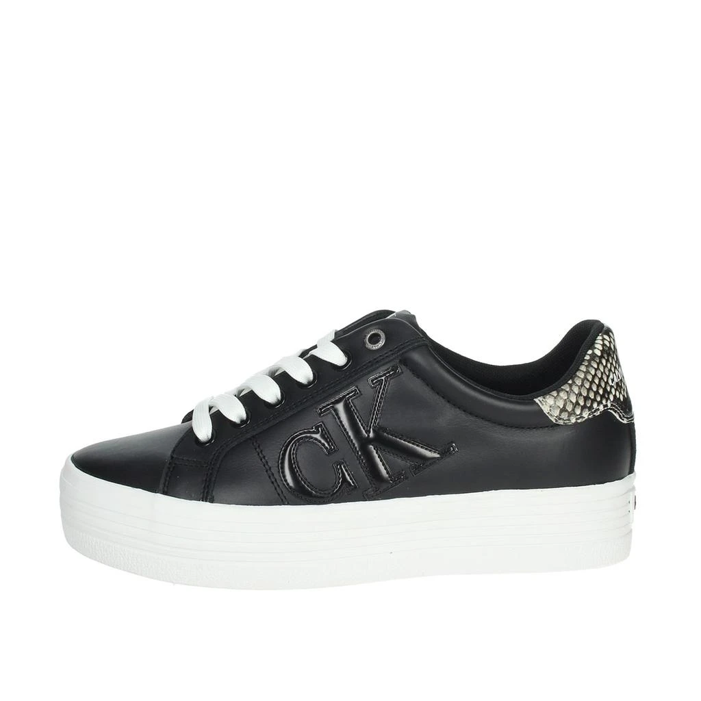 商品Calvin Klein|CALVIN KLEIN JEANS Sneakers Women Black Pelle Sintetico,价格¥937,第1张图片