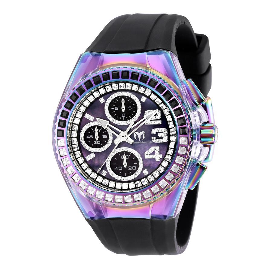 商品TechnoMarine|Cruise Chronograph Quartz Black Dial Unisex Watch TM-121066,价格¥969,第1张图片