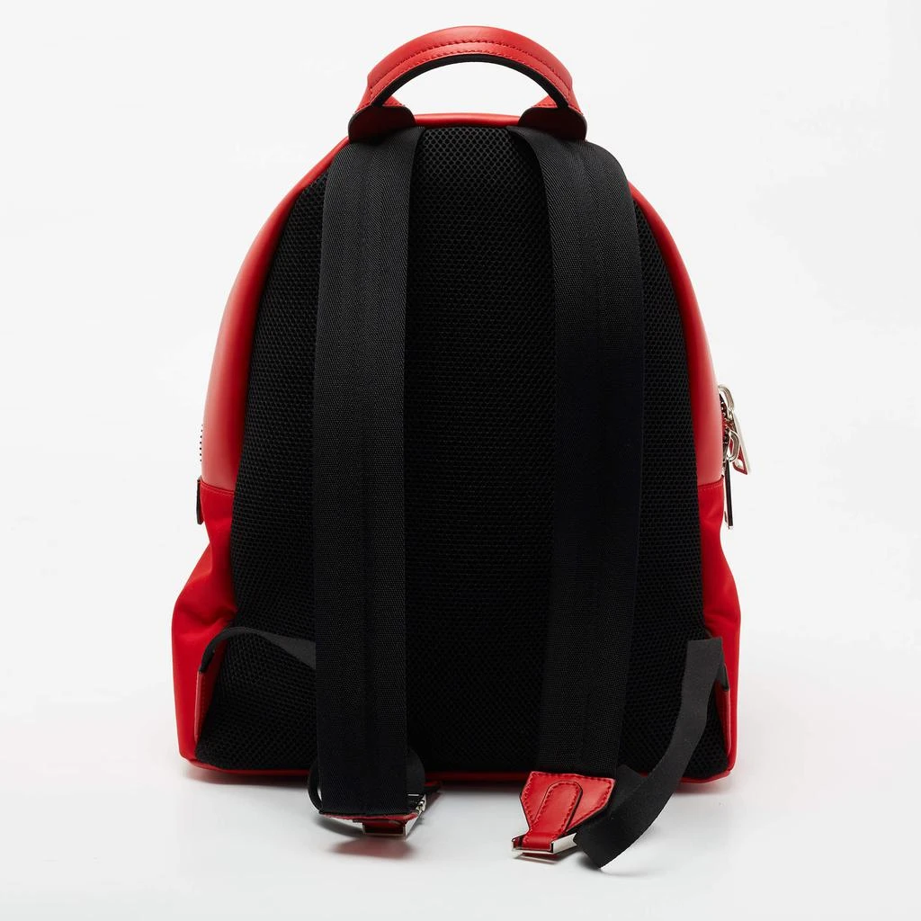 商品[二手商品] Fendi|Fendi Red/Black Nylon and Leather Face No Words Emoticon Backpack,价格¥5074,第4张图片详细描述