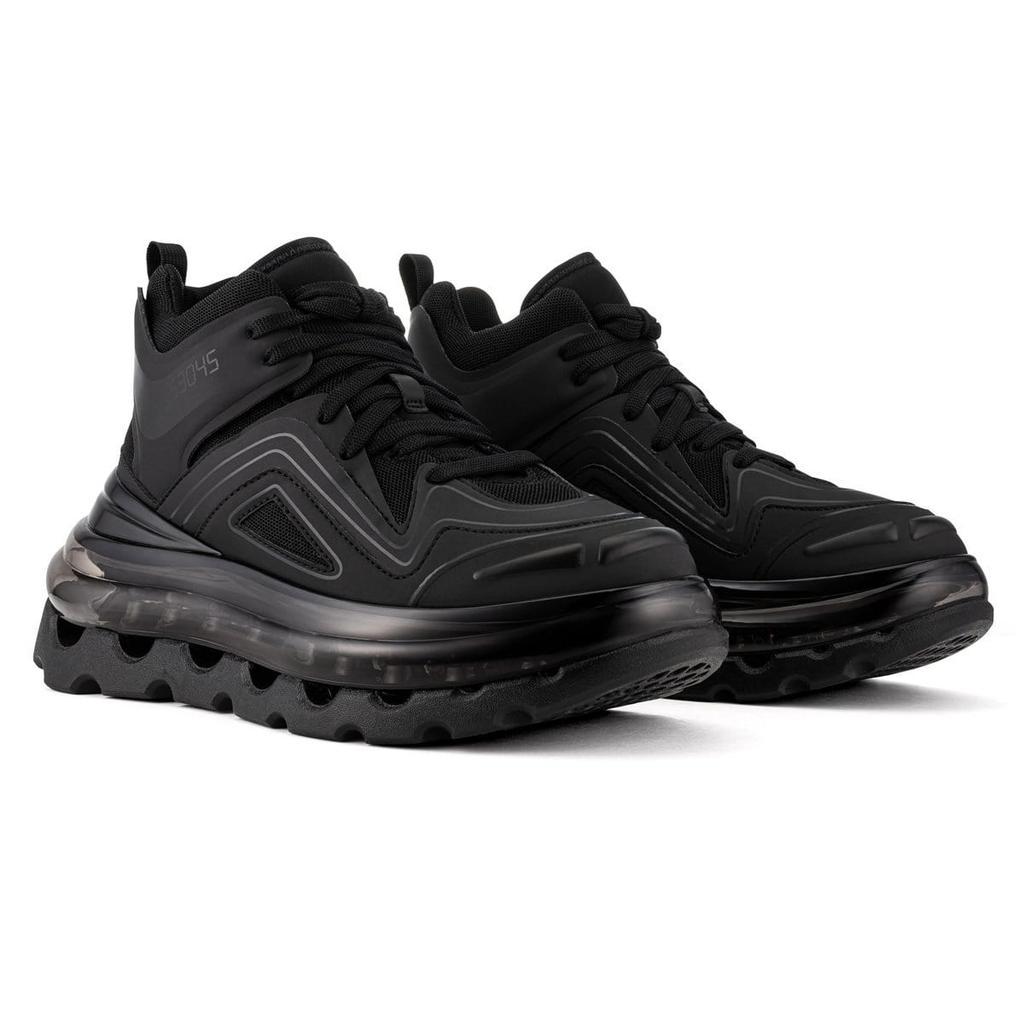 商品SHOES 53045|BUMP'AIR 纯黑色 高帮鞋,价格¥3143,第1张图片