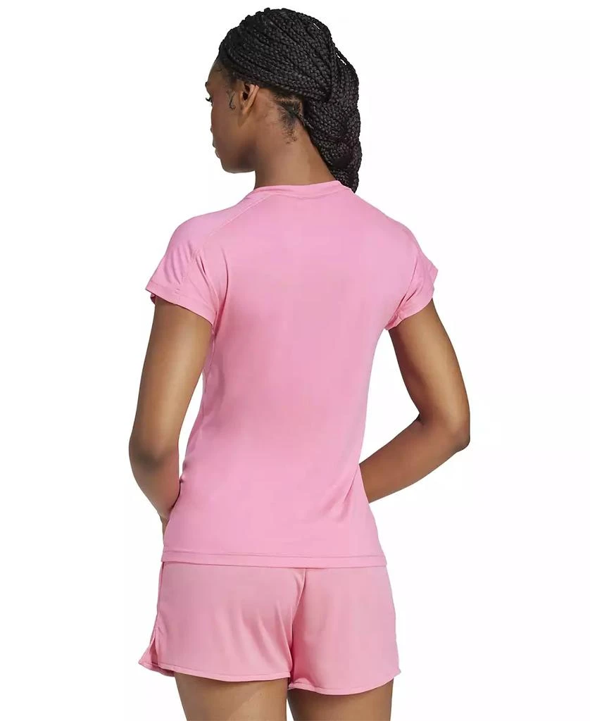 商品Adidas|Women's Training Moisture-Wicking Logo V-Neck T-shirt,价格¥150,第5张图片详细描述